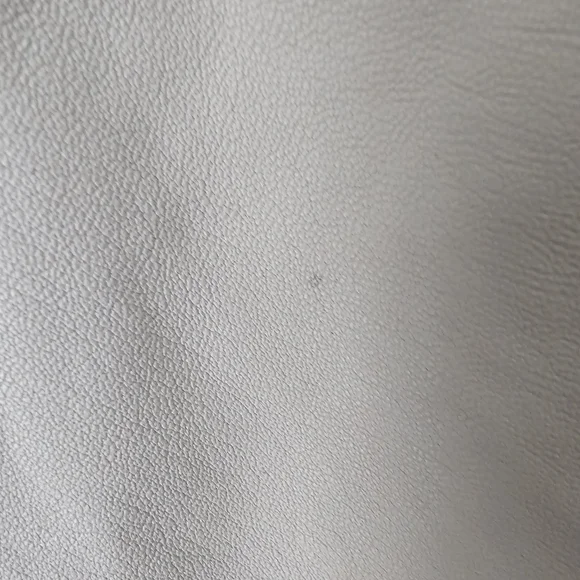 Helmut Lang Lambskin Leather Vest Size S Light Gray Neutral Zipper - Picture 8 of 9